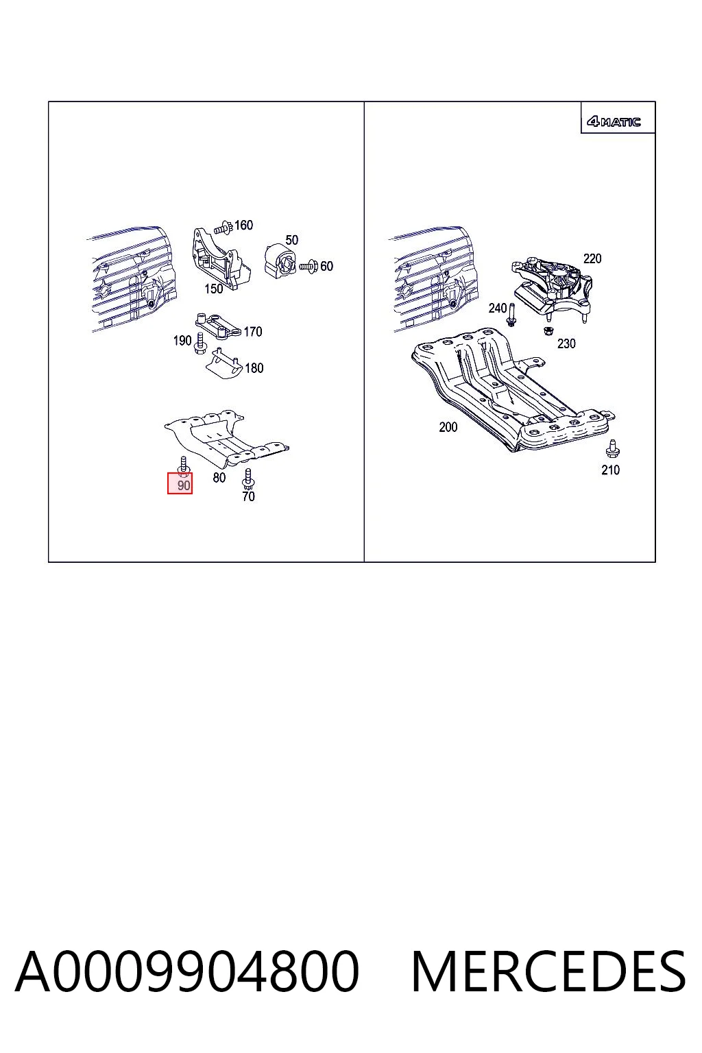 A0009904800 Mercedes