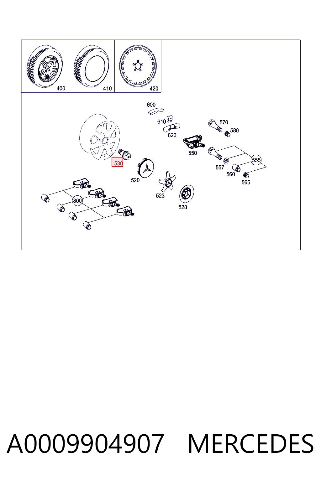 A0009904907 Mercedes