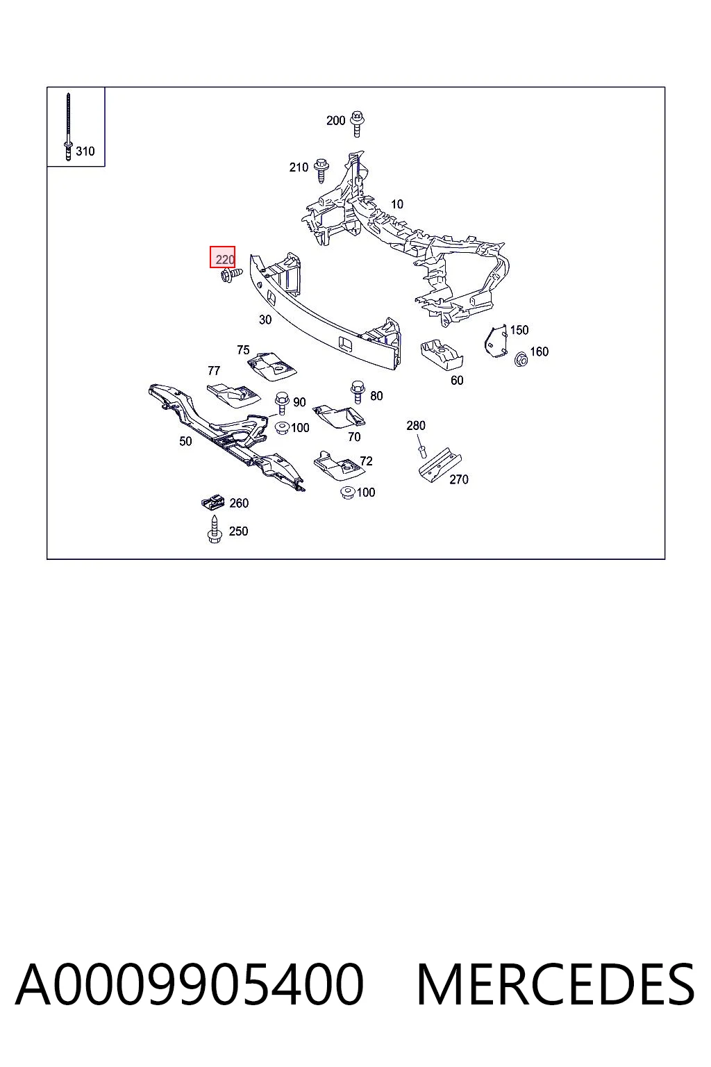 A0009905400 Mercedes