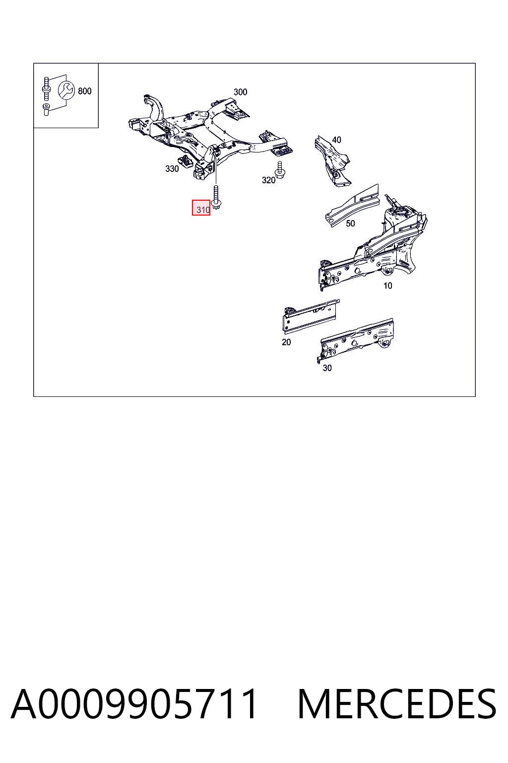 A0009905711 Mercedes