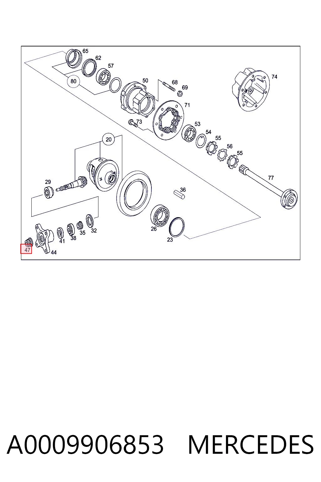 A0009906853 Mercedes