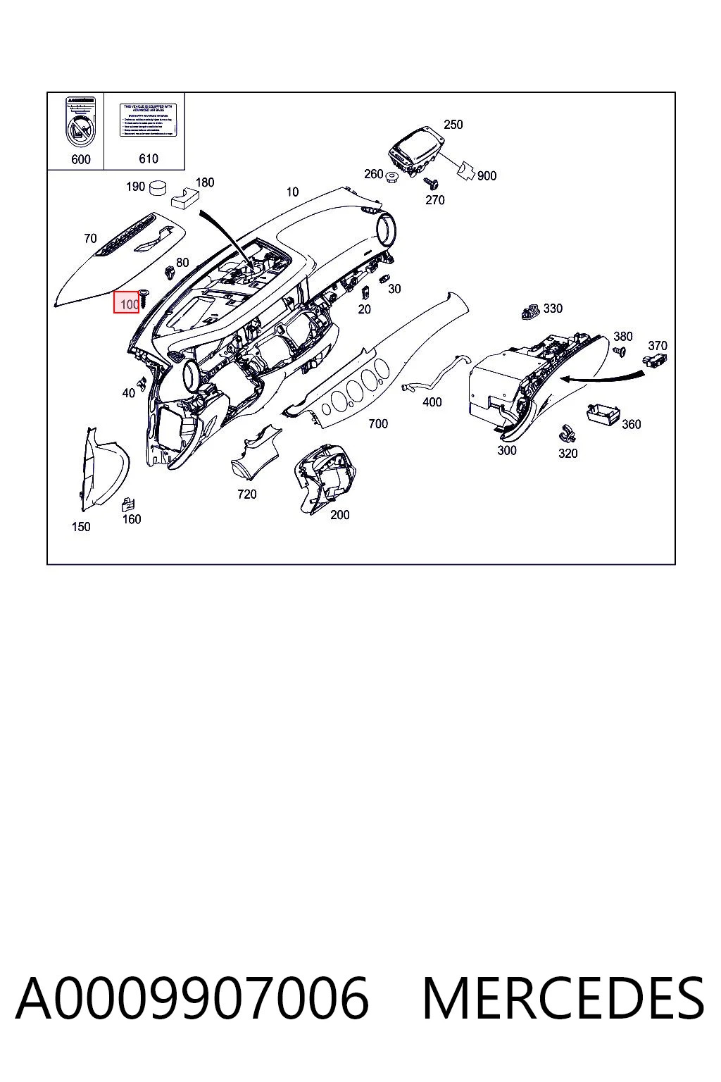 A0009907006 Mercedes