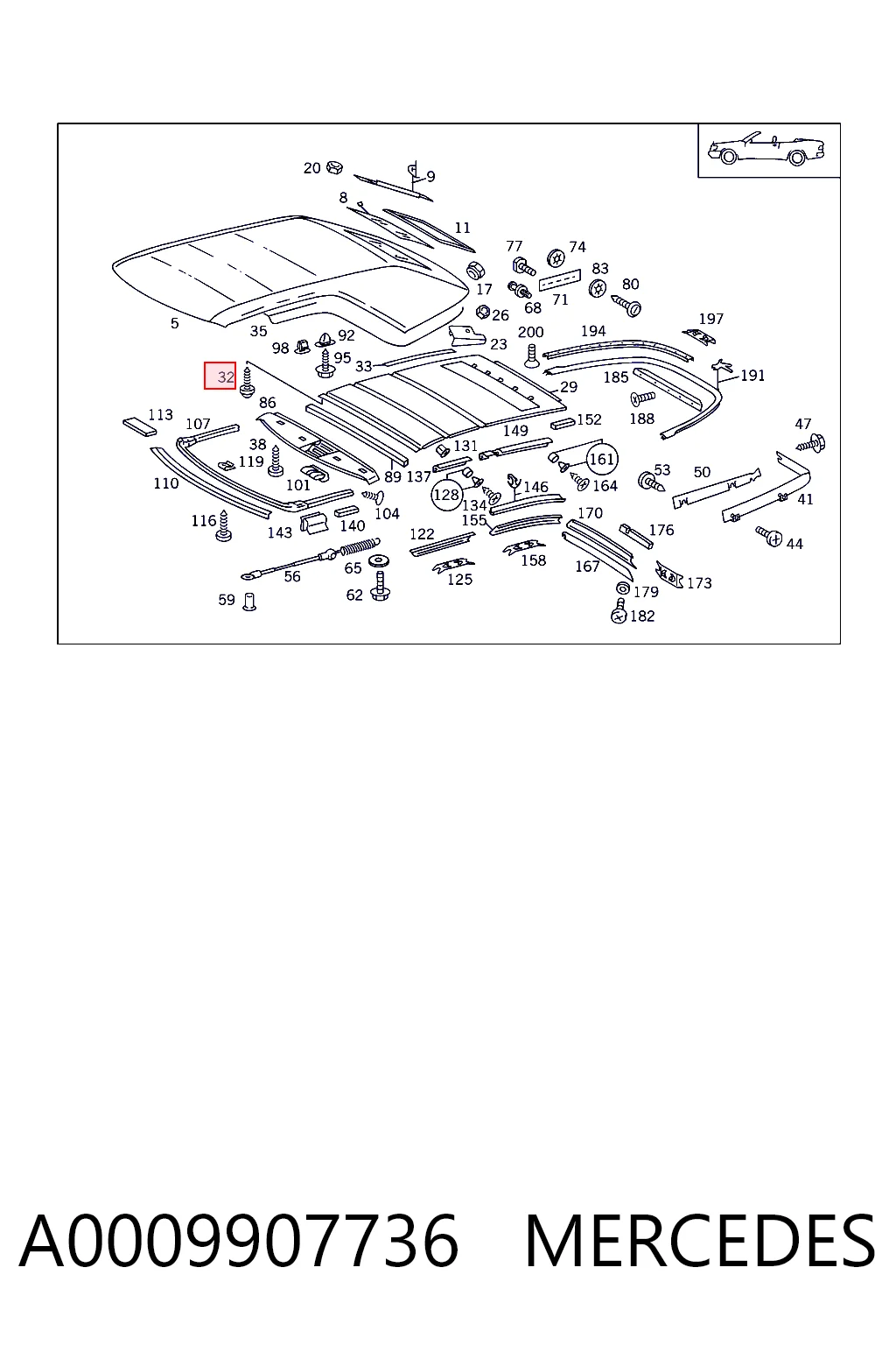 A0009907736 Mercedes