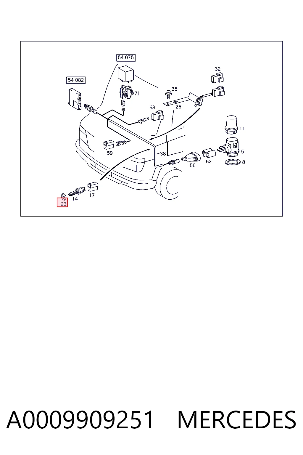 A0009909251 Mercedes