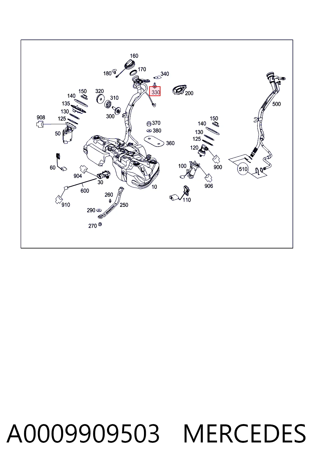 A0009909503 Mercedes