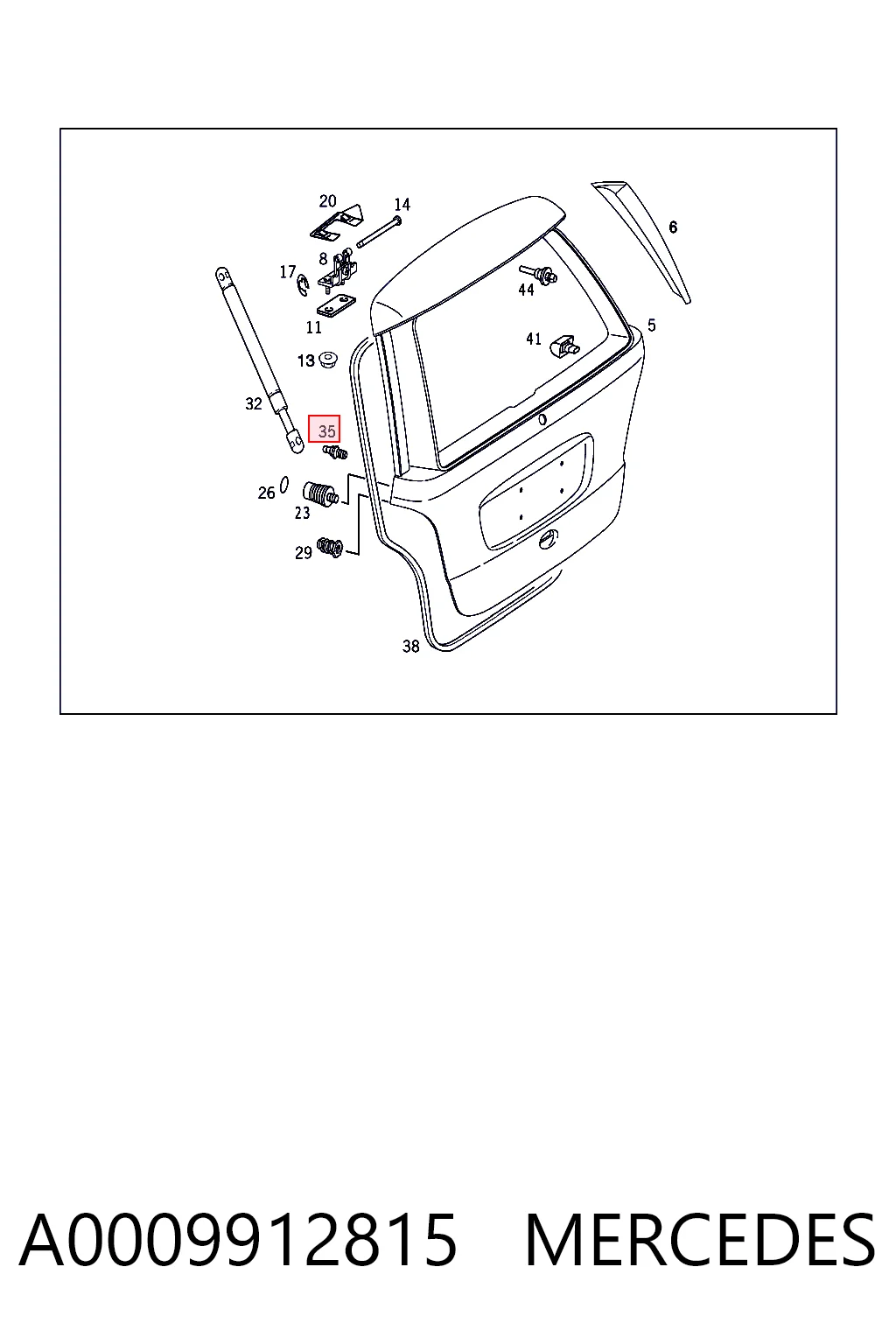 A0009912815 Mercedes
