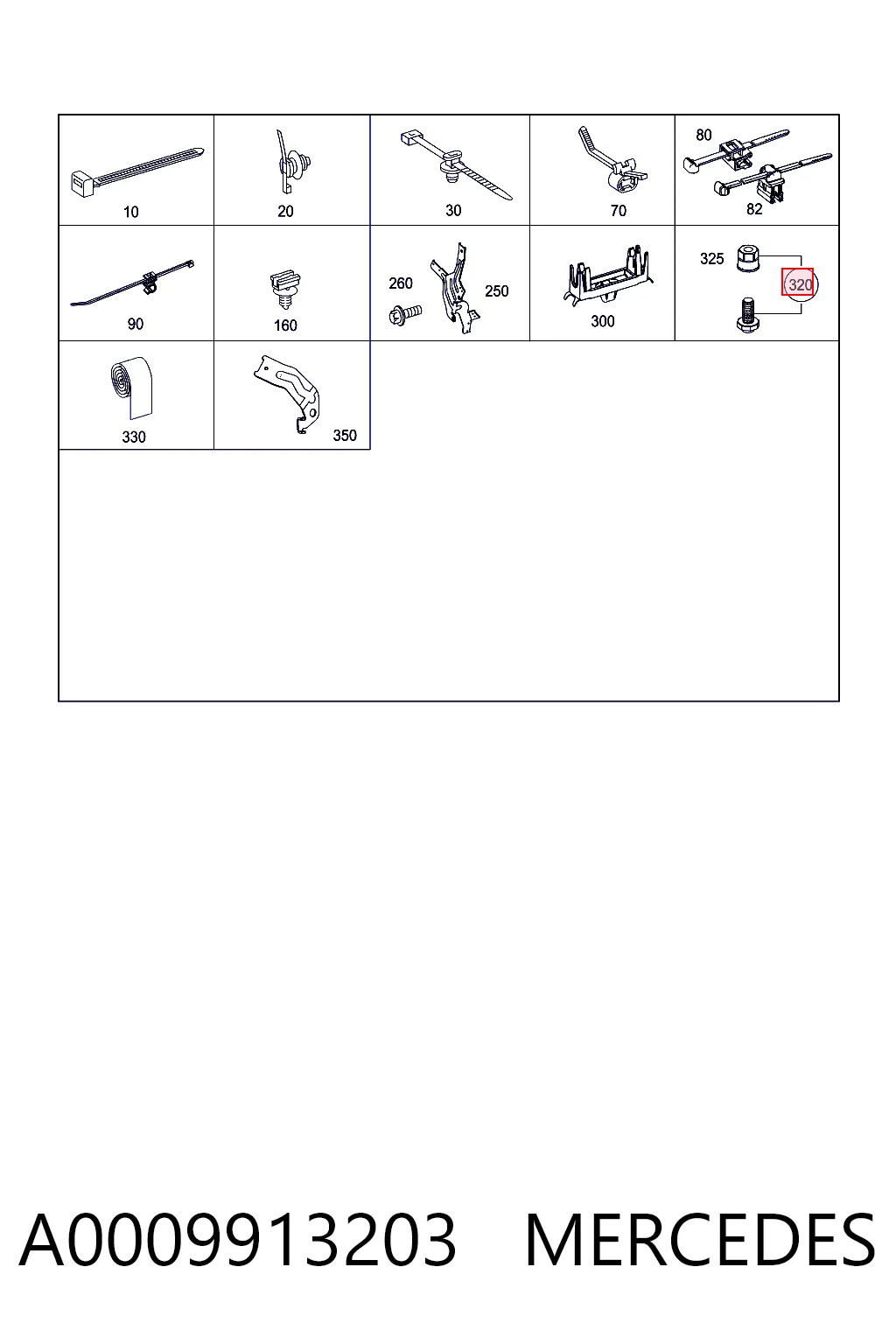 A0009913203 Mercedes