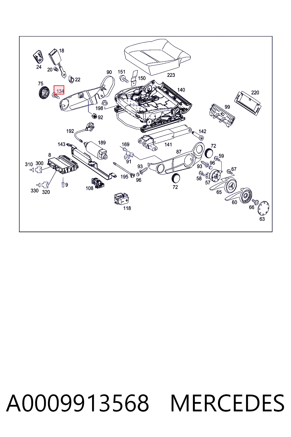 A0009913568 Mercedes