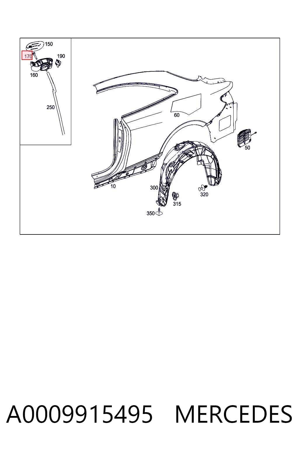 A0009915495 Mercedes