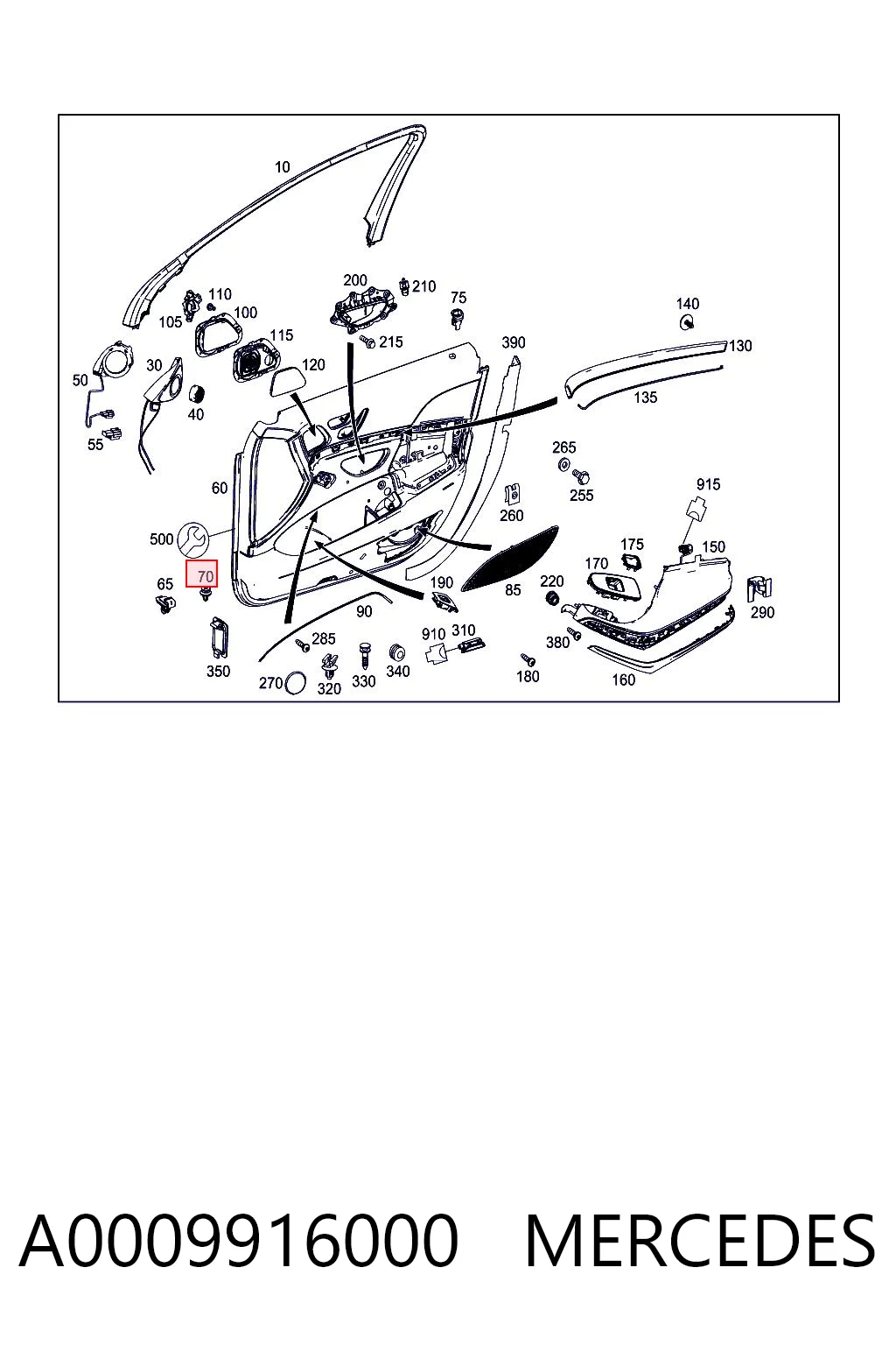 A0009916000 Mercedes