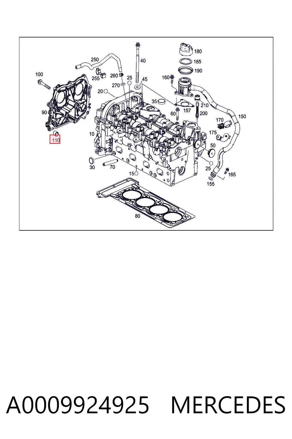 A0009924925 Mercedes