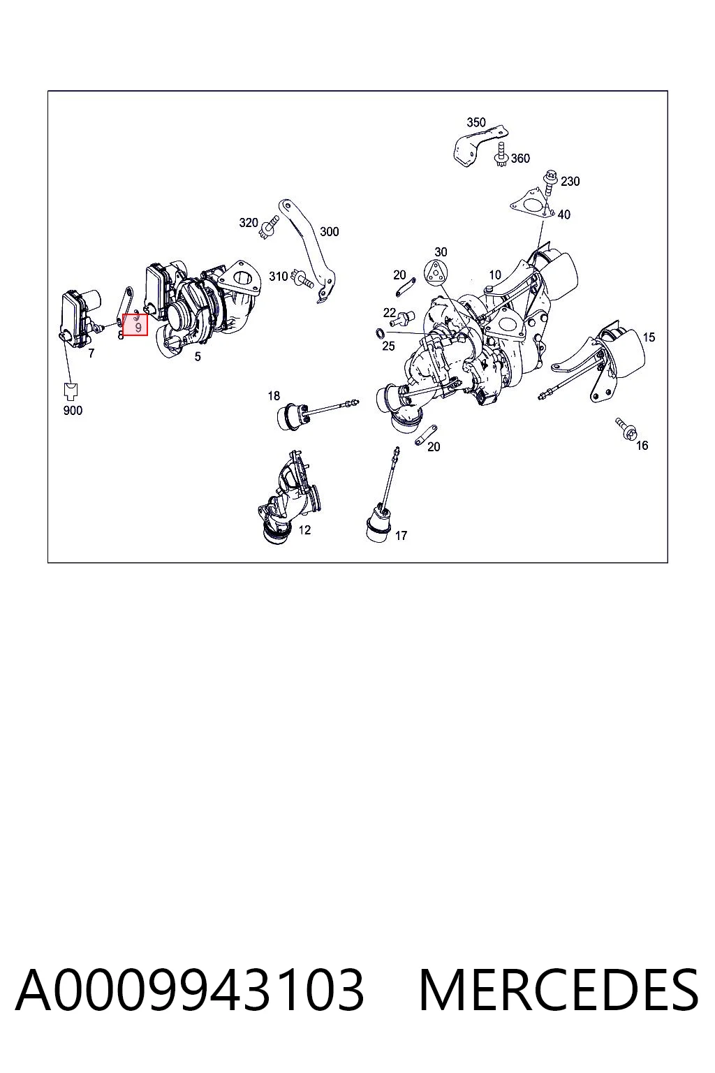 A0009943103 Mercedes