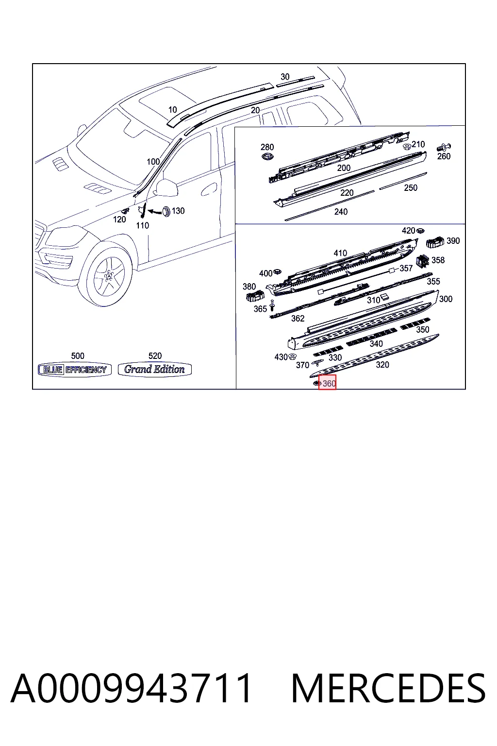 A0009943711 Mercedes