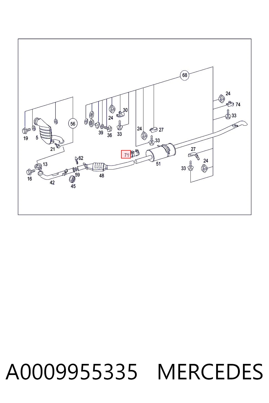 A0009955335 Mercedes