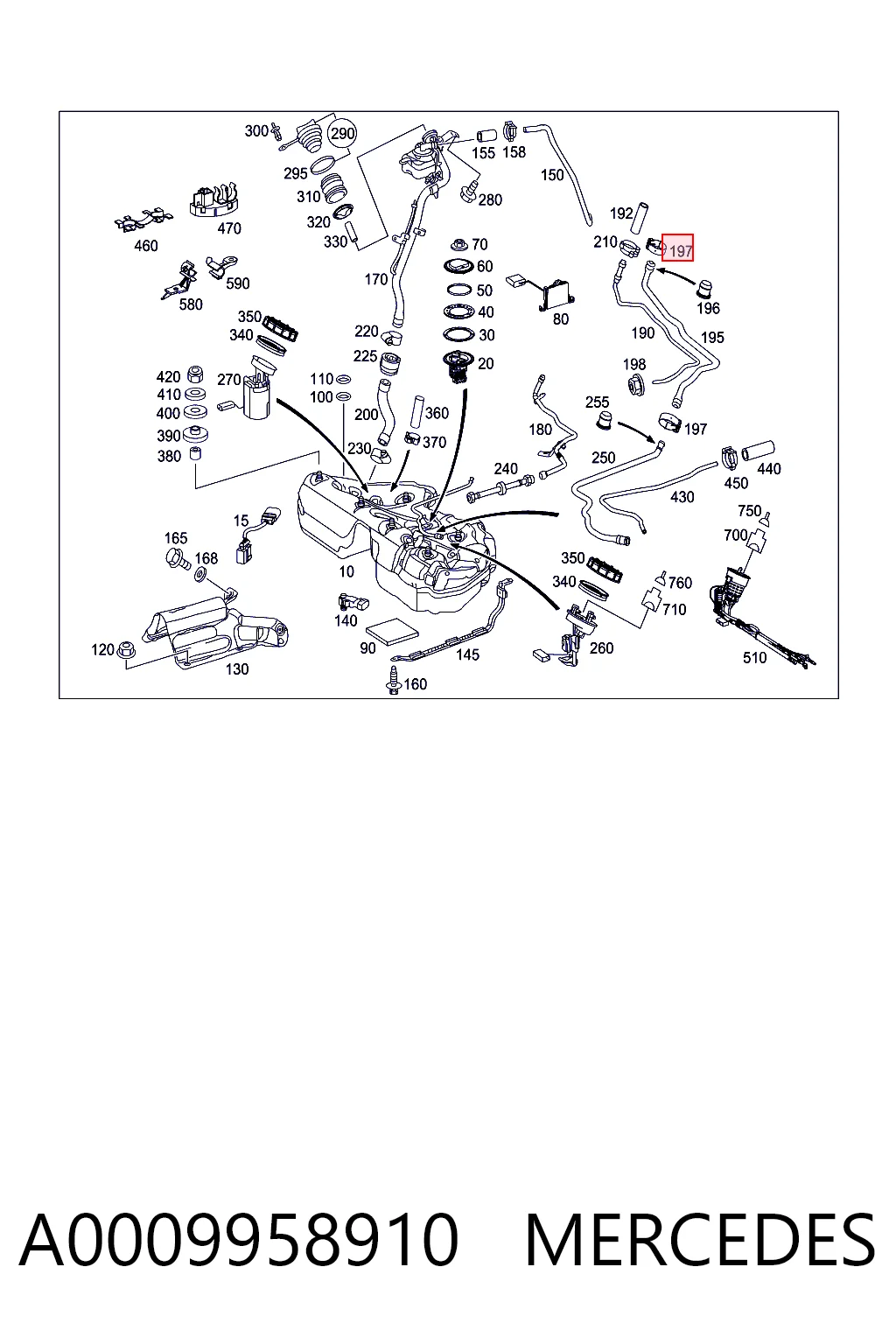 A0009958910 Mercedes