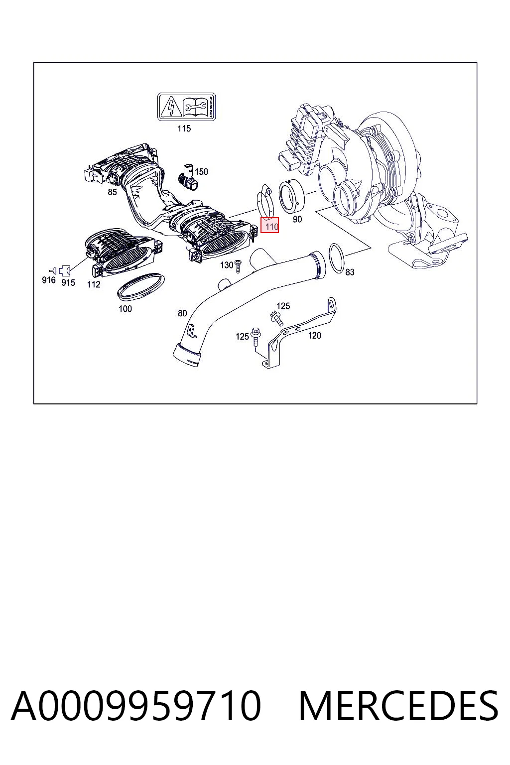 A0009959710 Mercedes