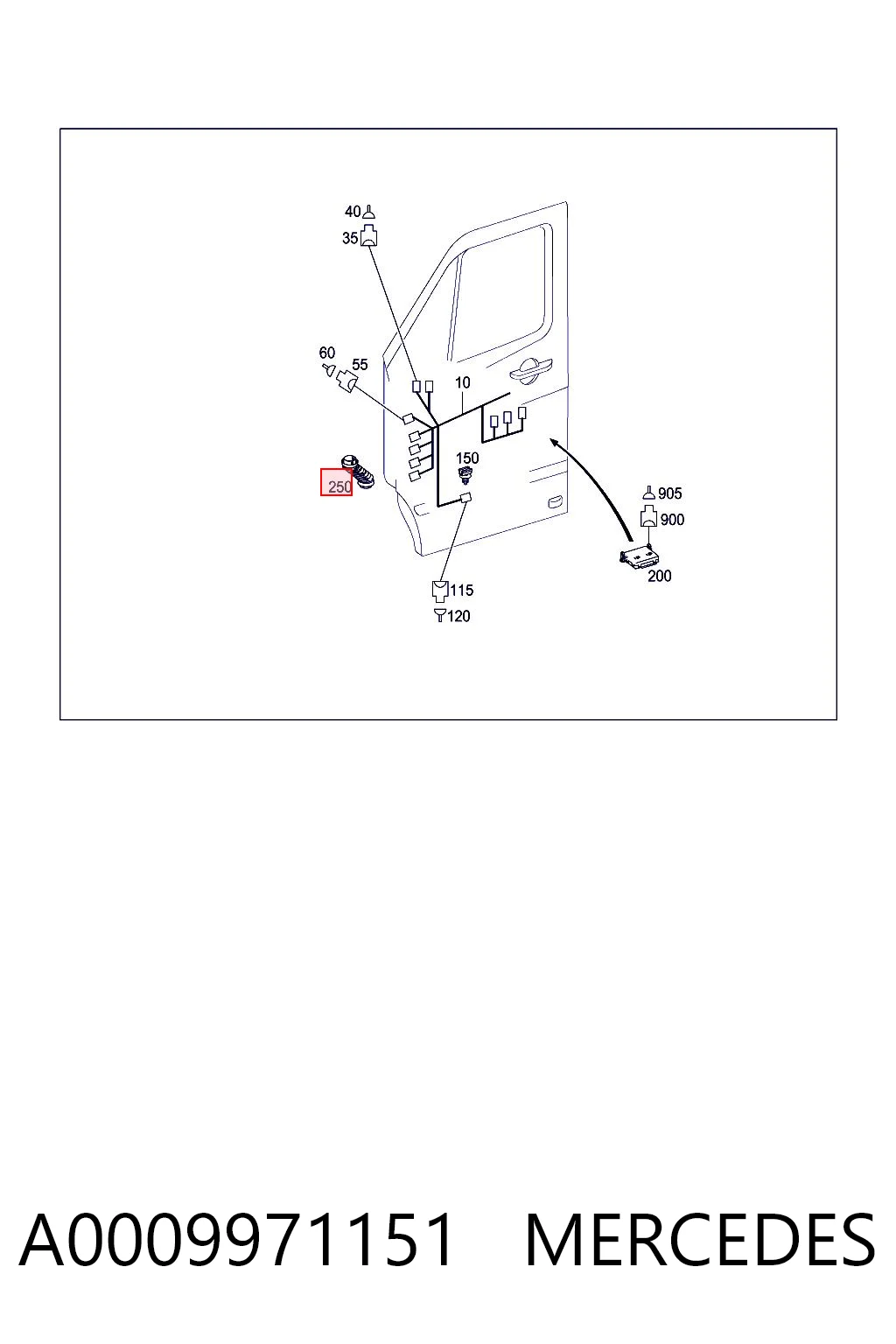 A0009971151 Mercedes