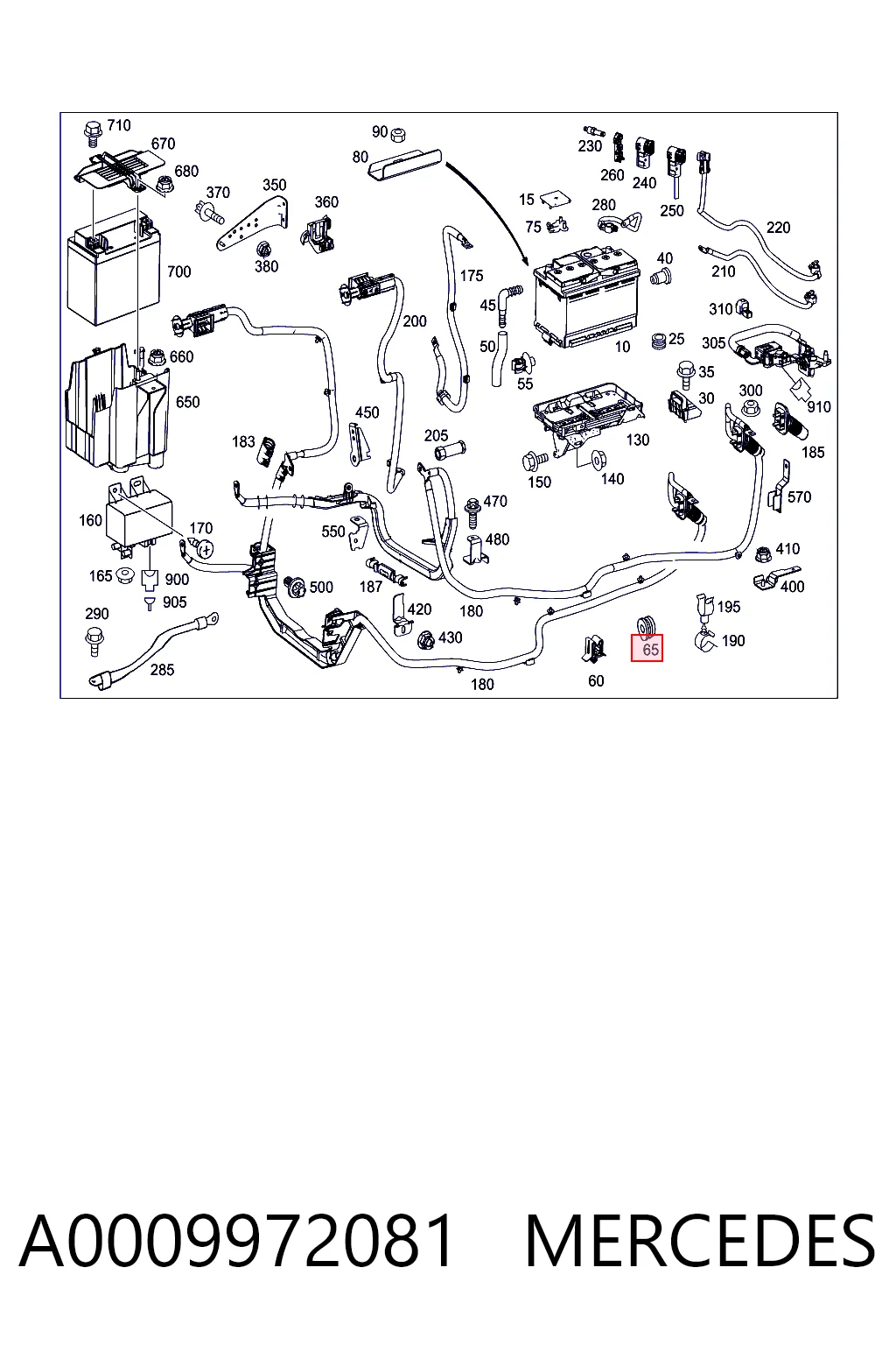 A0009972081 Mercedes