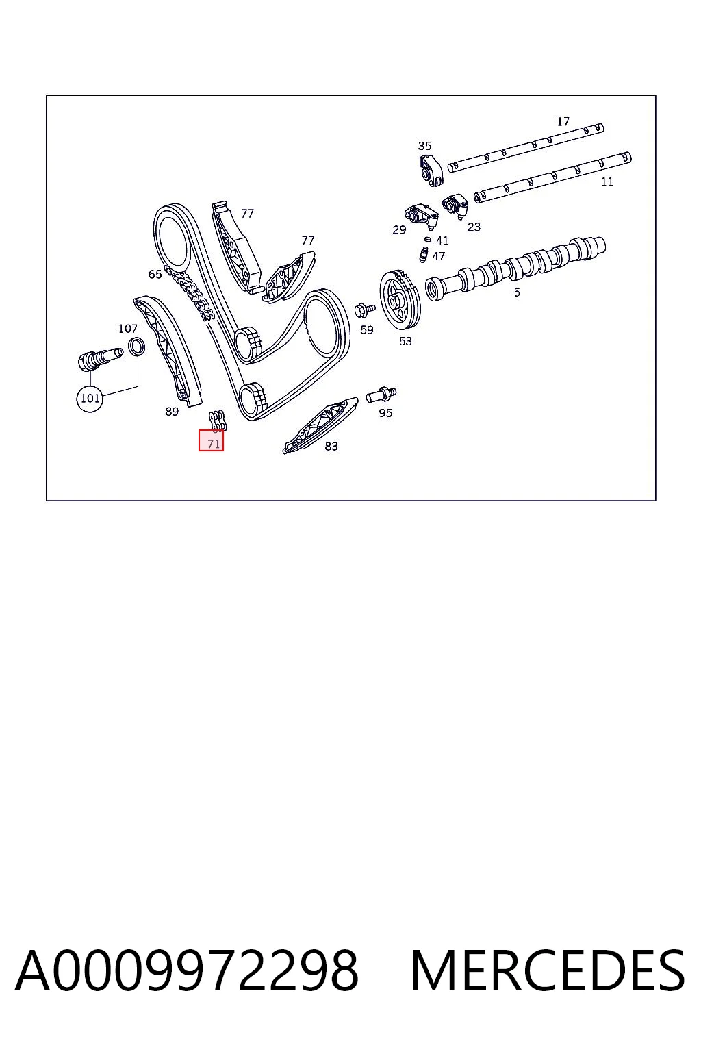 A0009972298 Mercedes