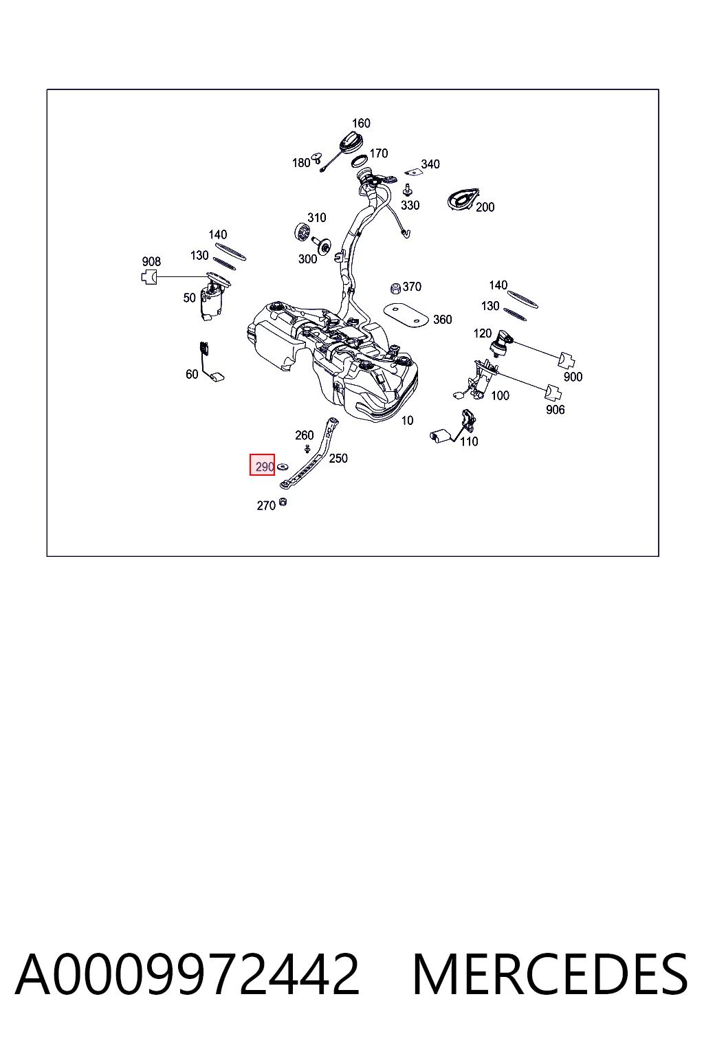 A0009972442 Mercedes