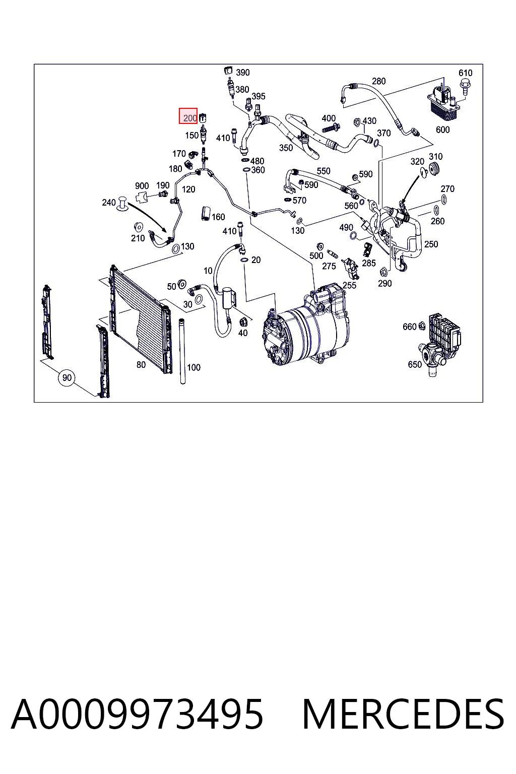 A0009973495 Mercedes