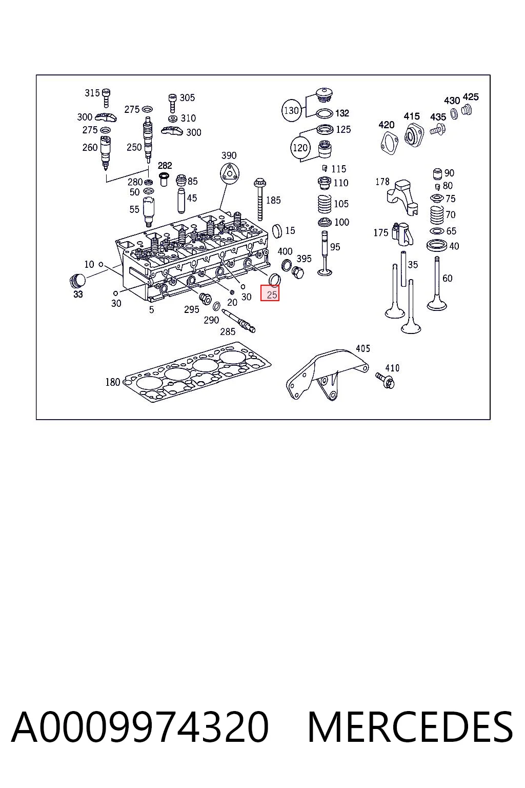A0009974320 Mercedes