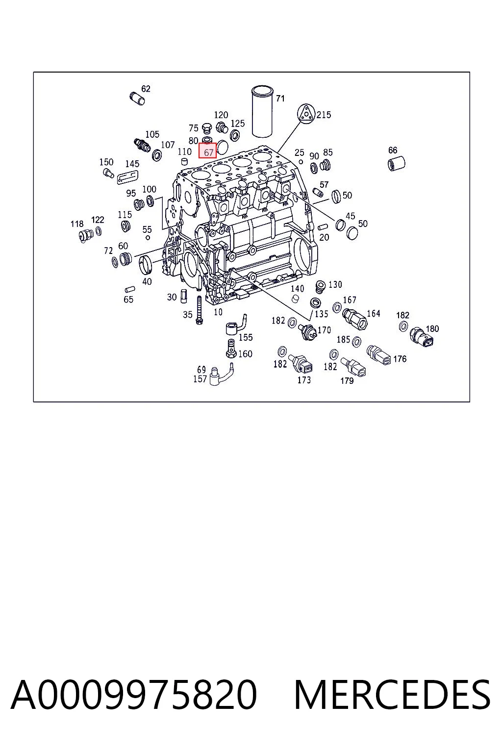 A0009975820 Mercedes