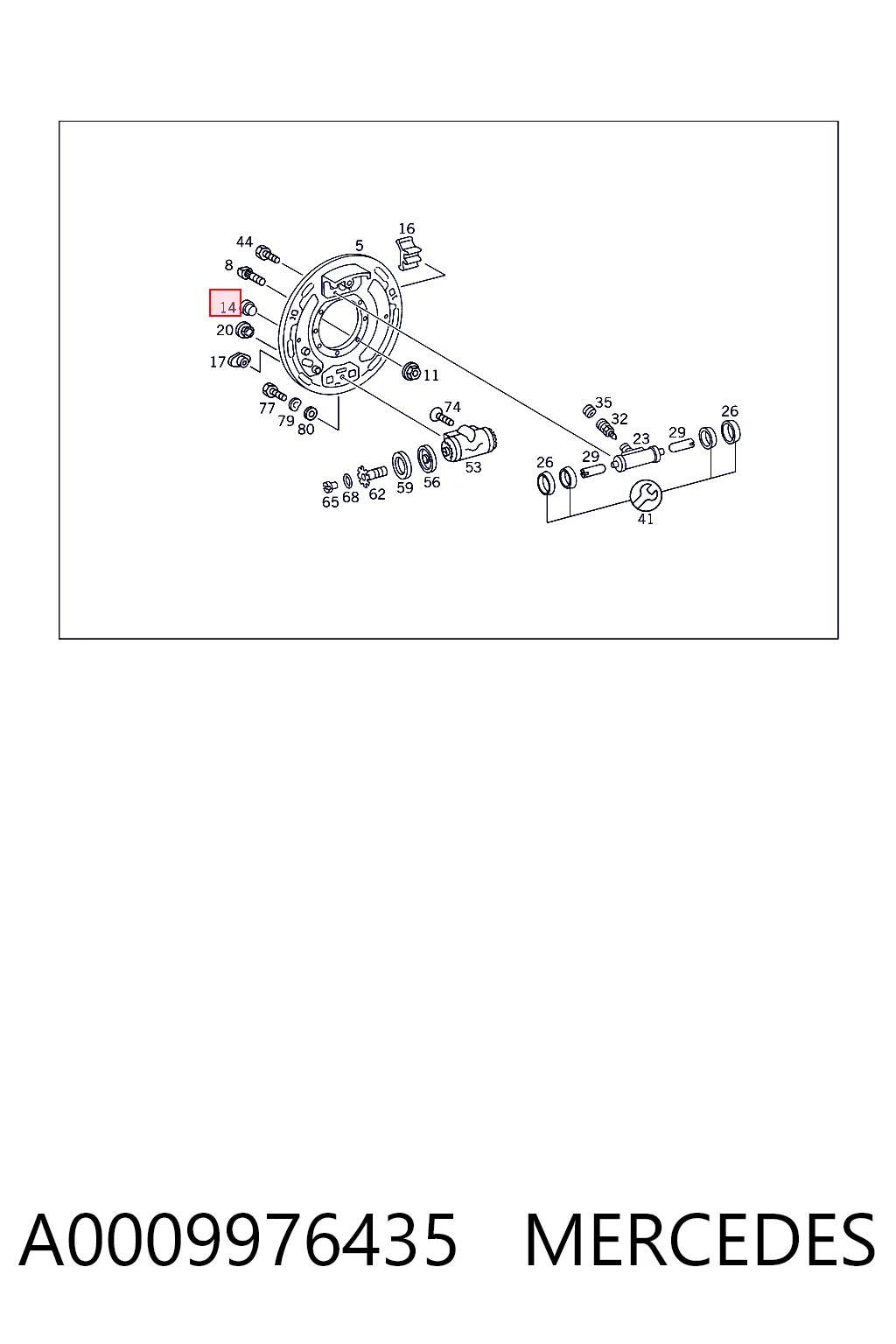 A0009976435 Mercedes