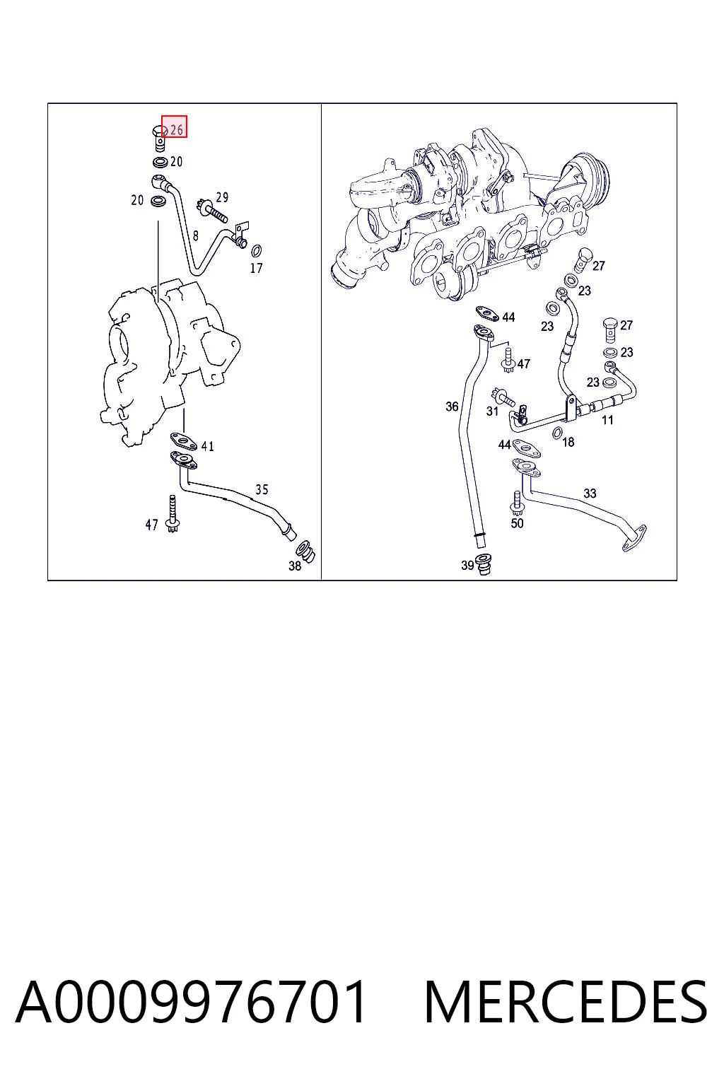 A0009976701 Mercedes
