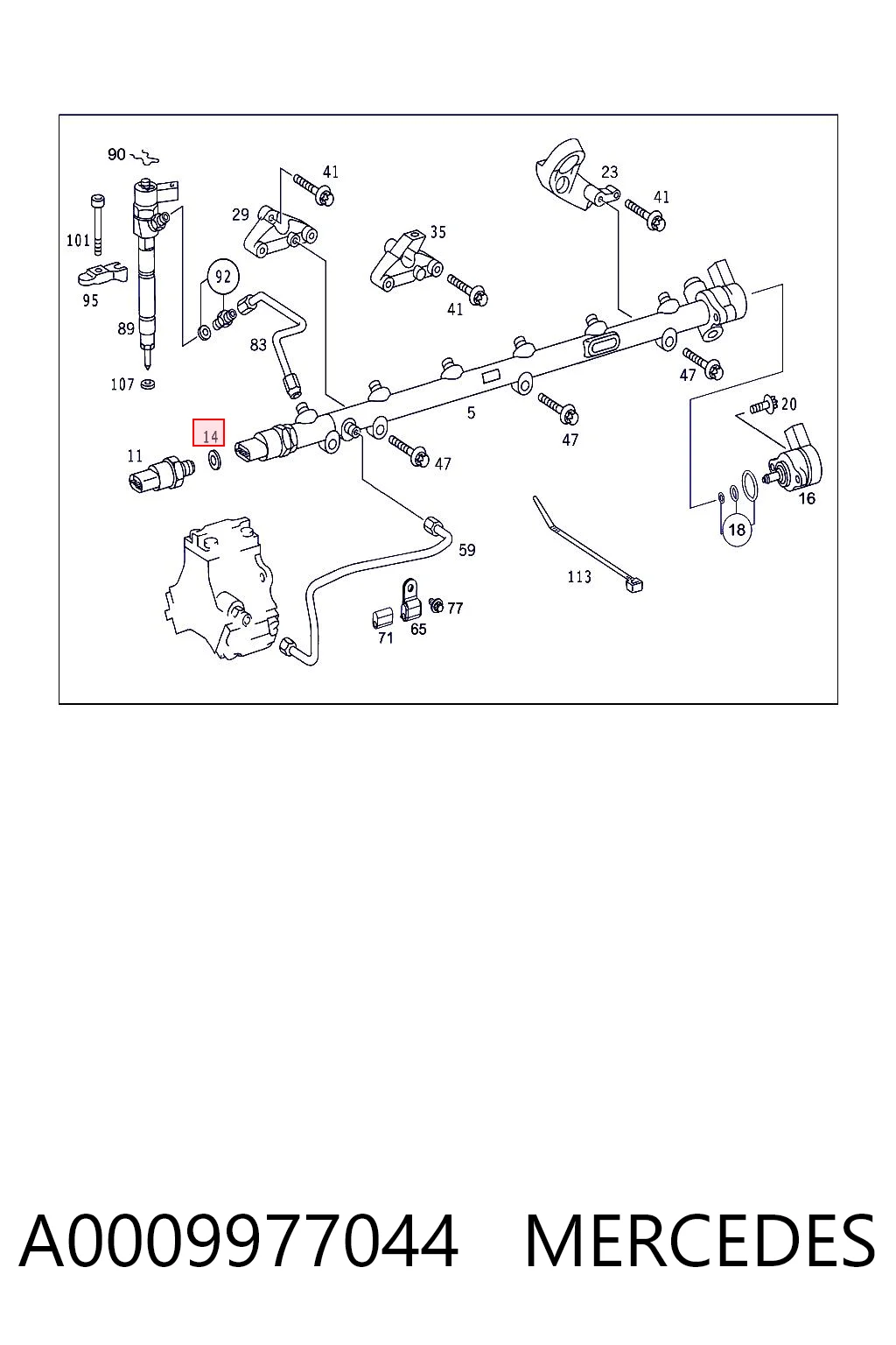 A0009977044 Mercedes