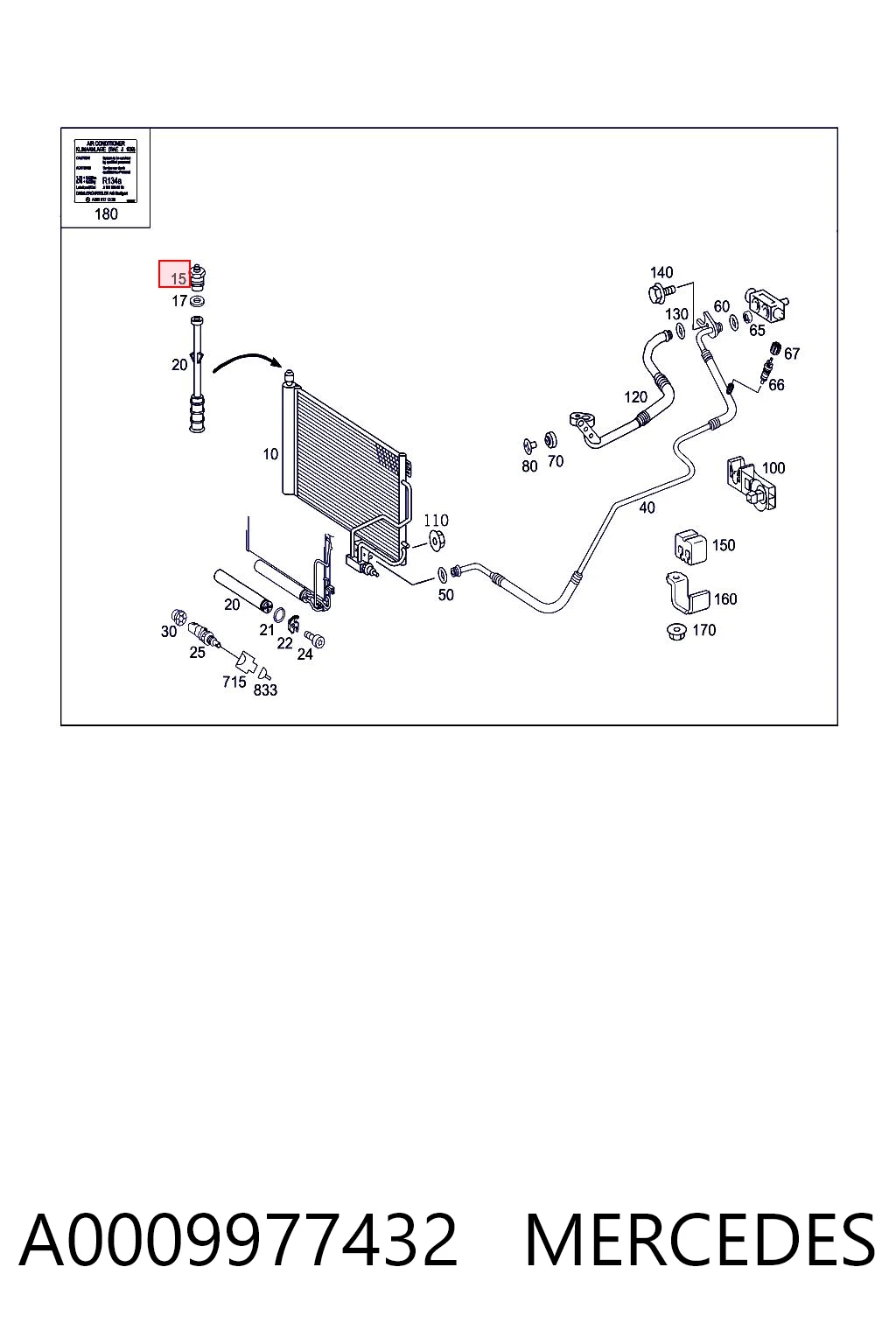 A0009977432 Mercedes