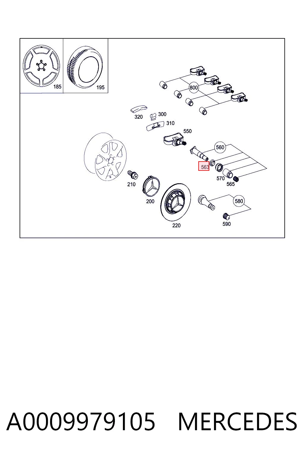 A0009979105 Mercedes