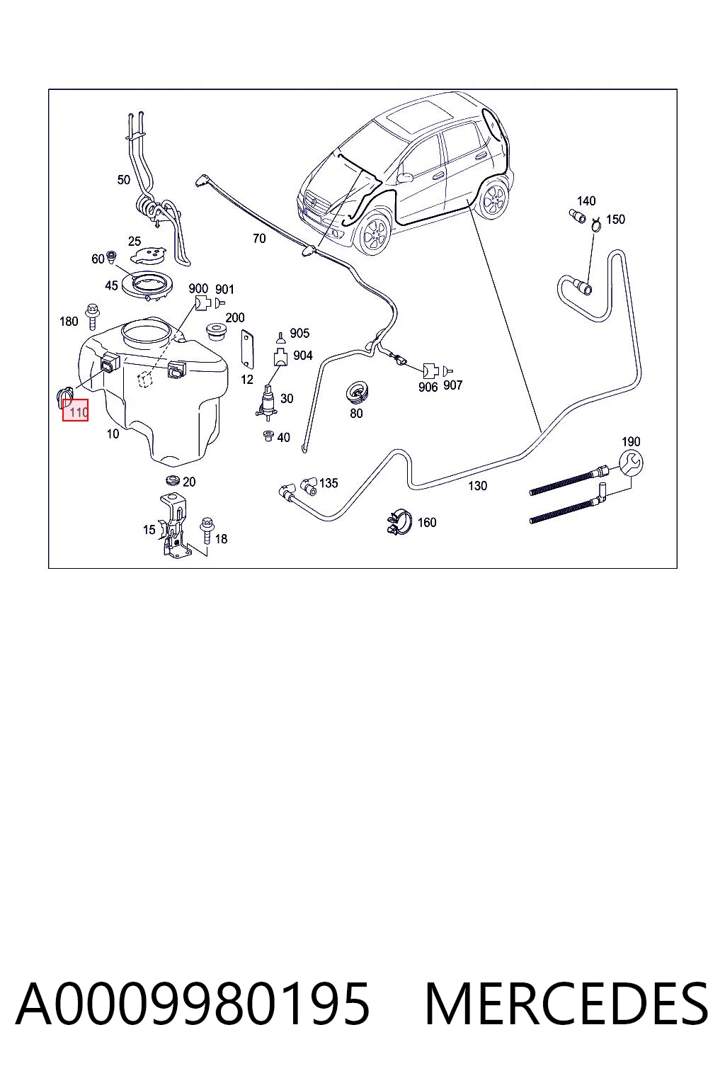 A0009980195 Mercedes