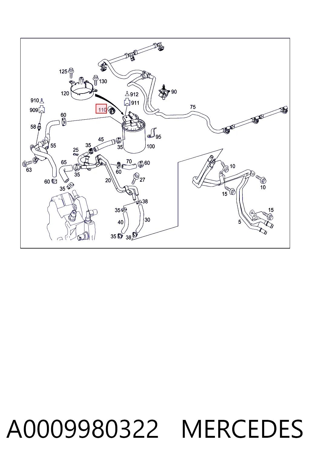 A0009980322 Mercedes