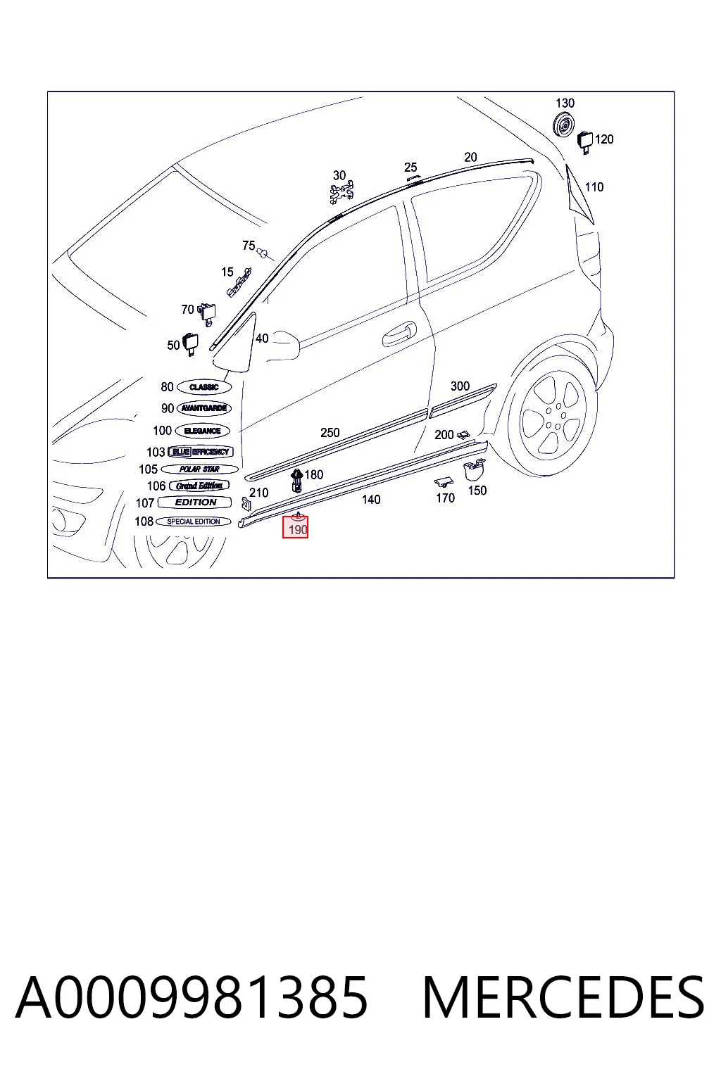 A0009981385 Mercedes