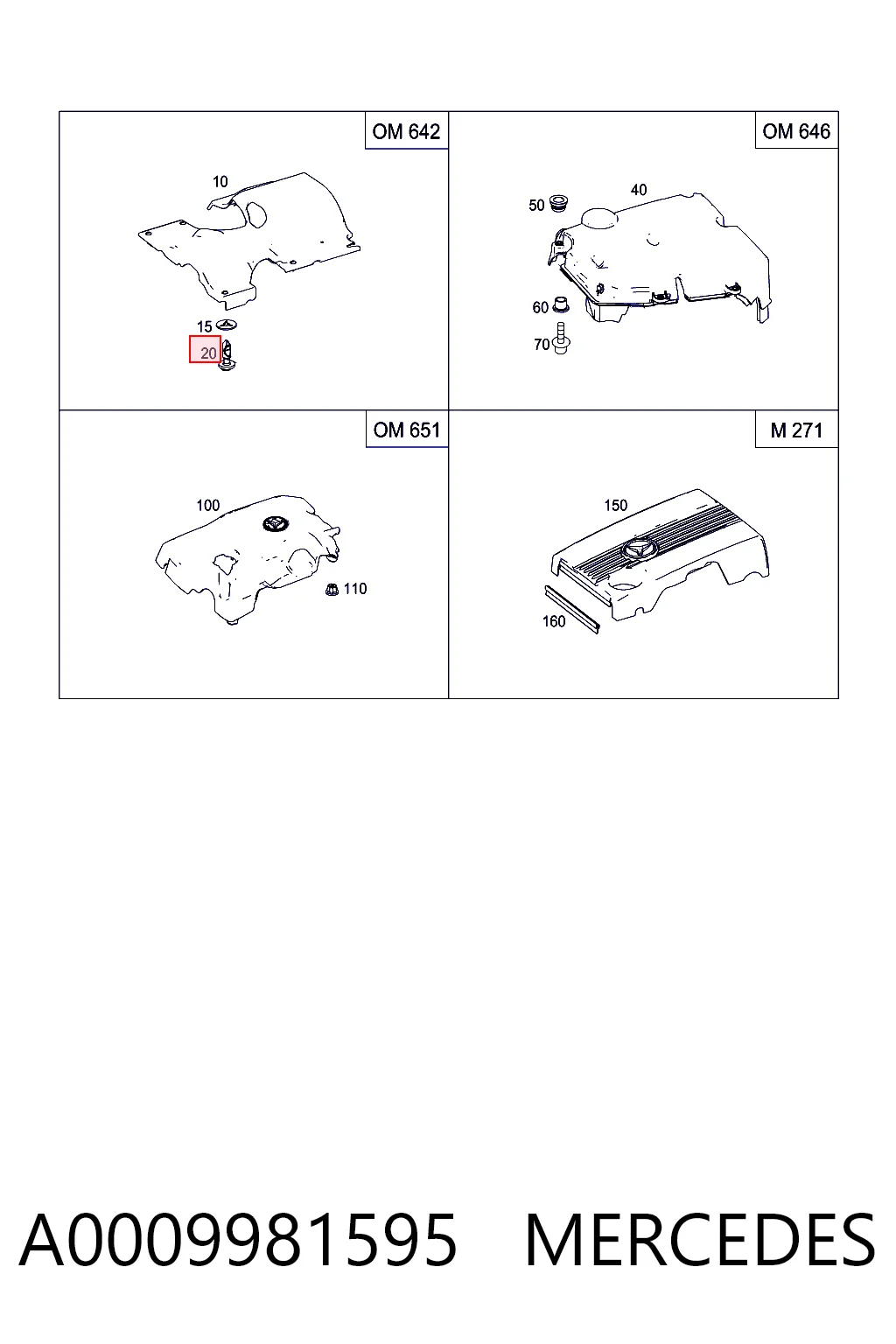 A0009981595 Mercedes