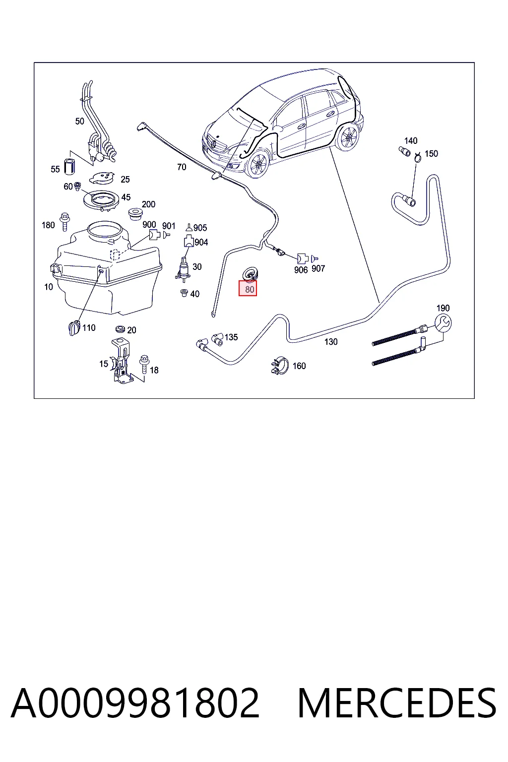 A0009981802 Mercedes