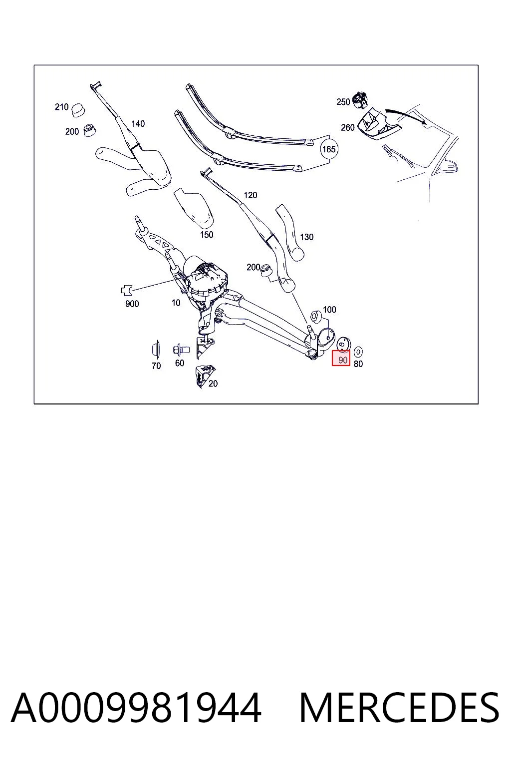 A0009981944 Mercedes