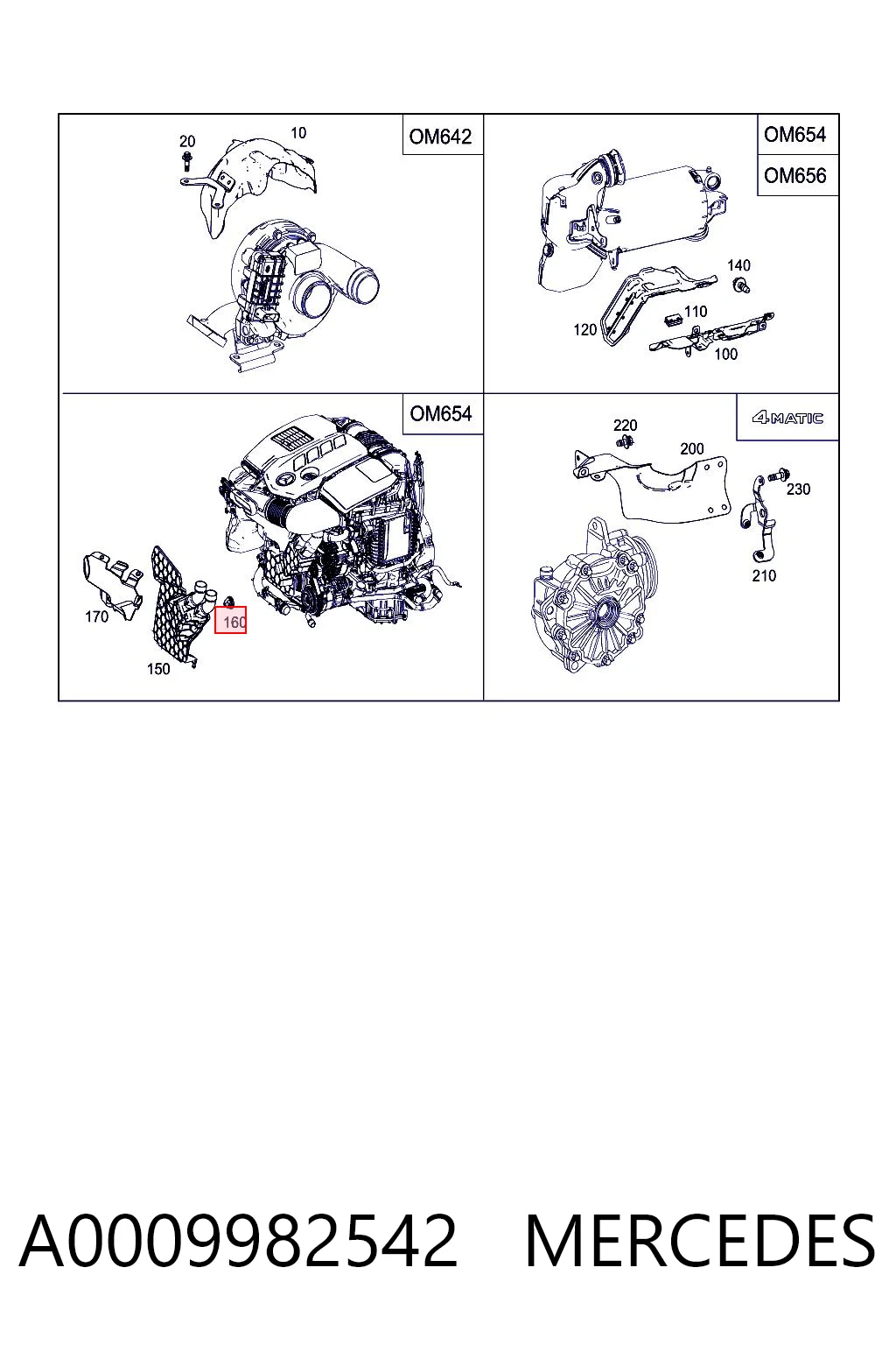 A0009982542 Mercedes