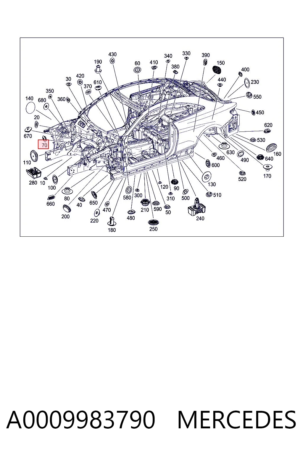 A0009983790 Mercedes