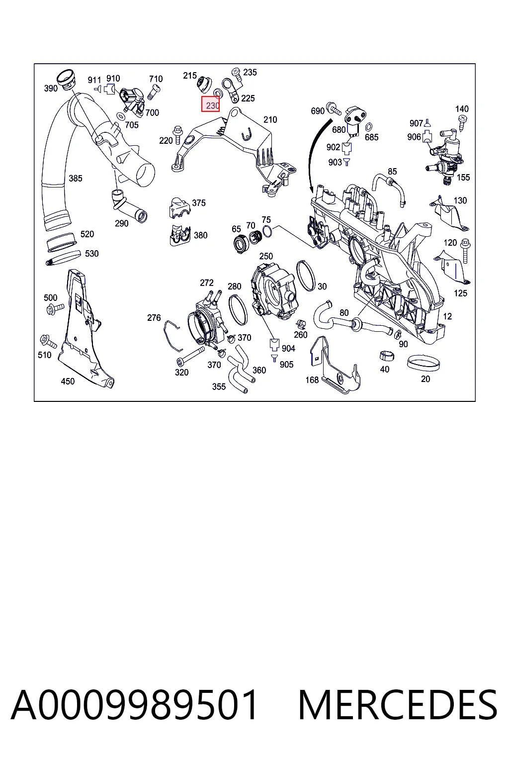 A0009989501 Mercedes