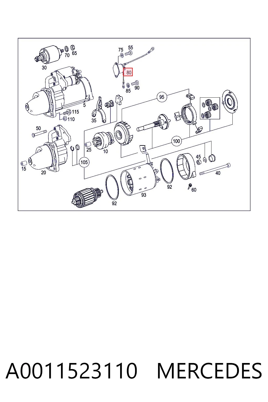 Compre MSX1001 Mahle Original Relê retrator do motor de arranco