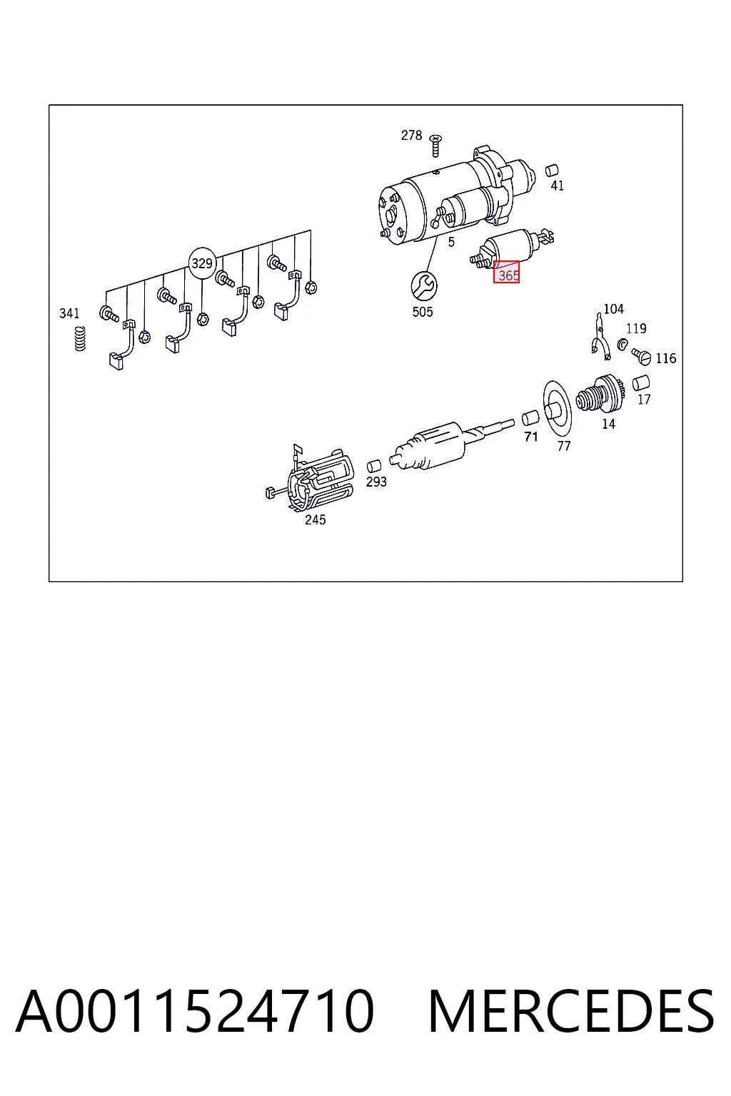 A0011524710 Mercedes