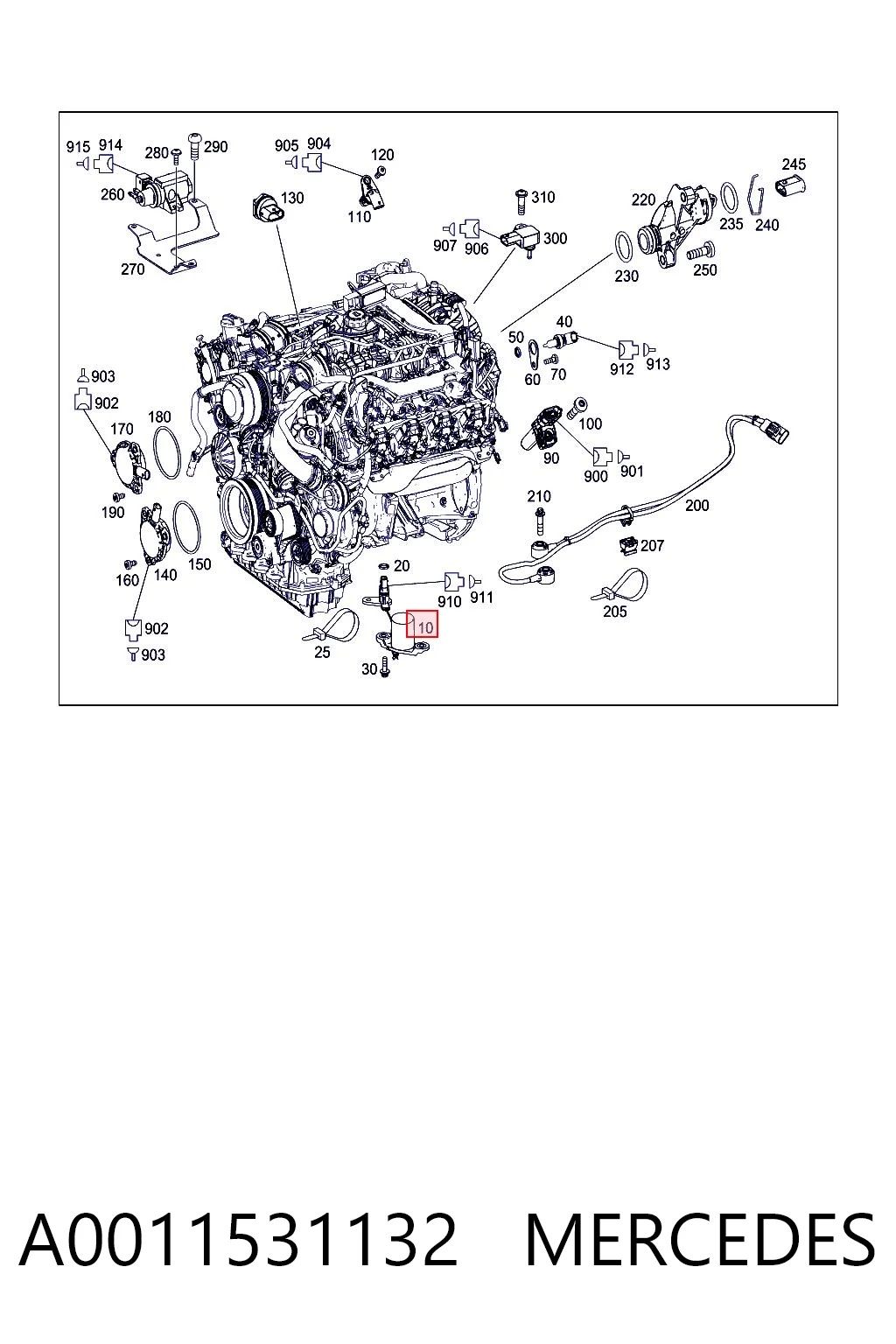 A0011531132 Mercedes
