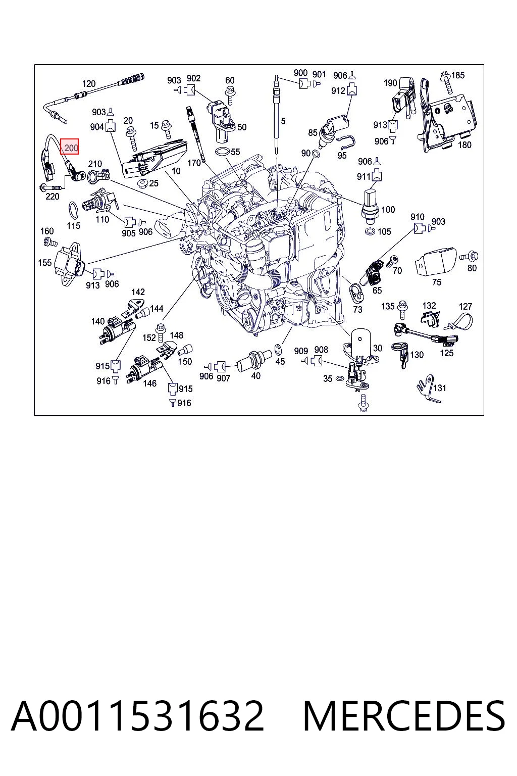 A0011531632 Mercedes