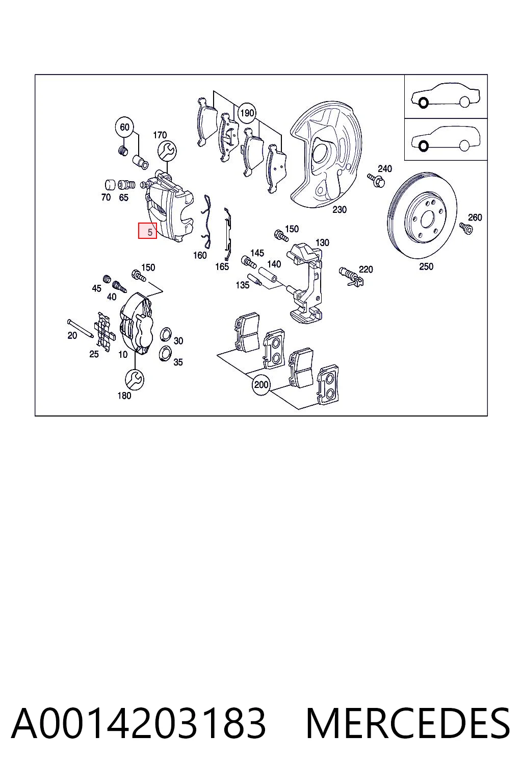 A0014203183 Mercedes