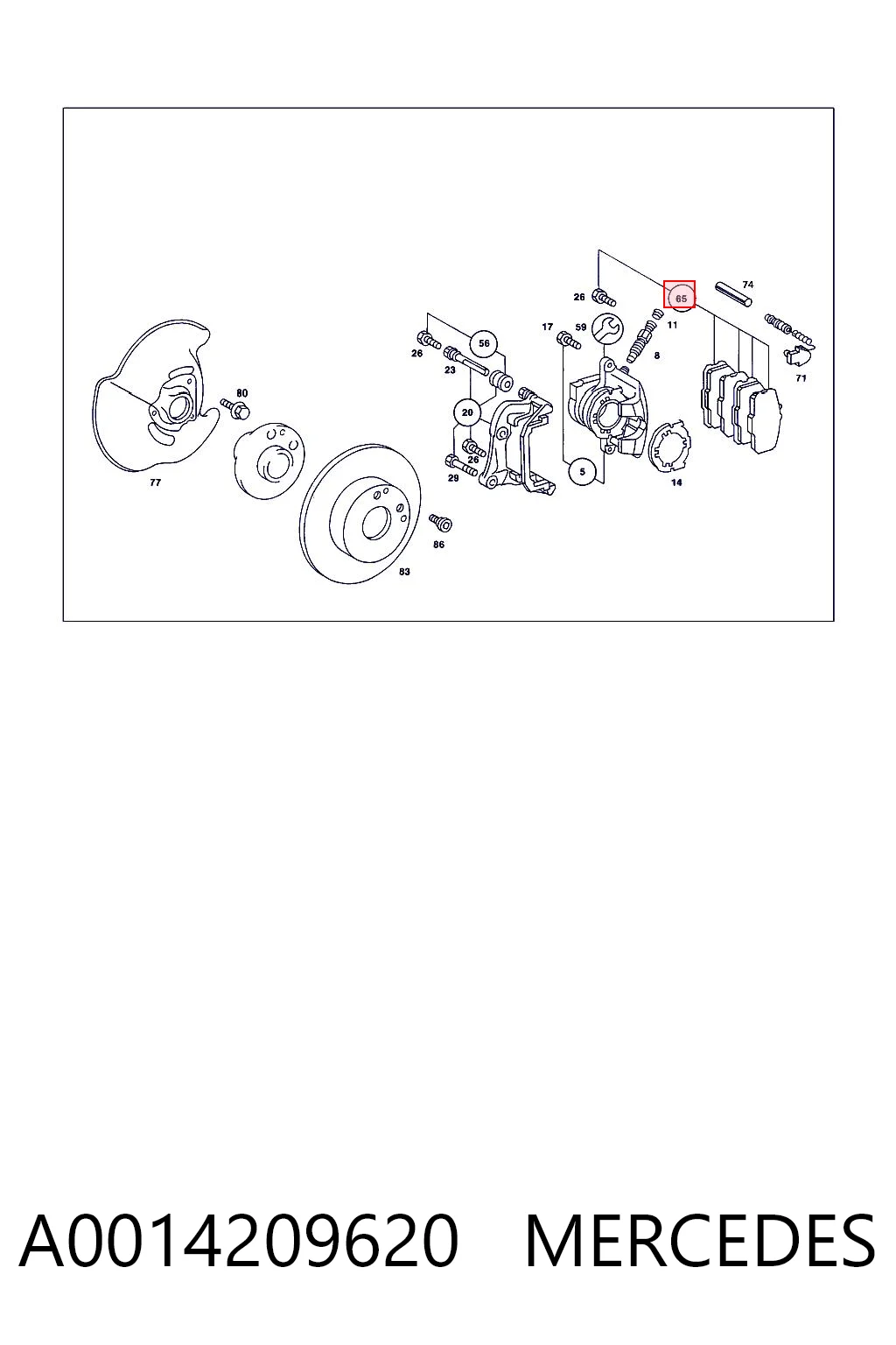 A0014209620 Mercedes