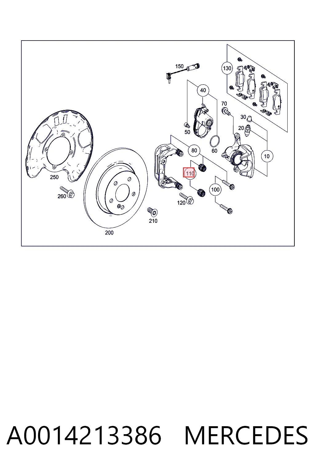A0014213386 Mercedes