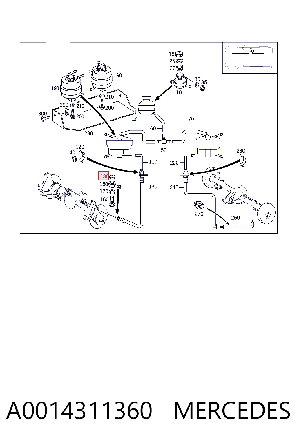 A0014311360 Mercedes