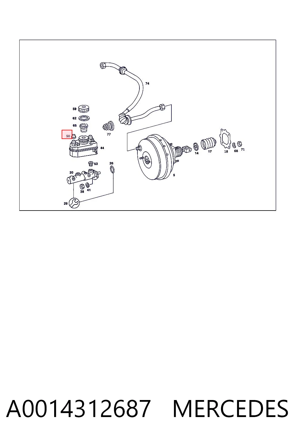 A0014312687 Mercedes 